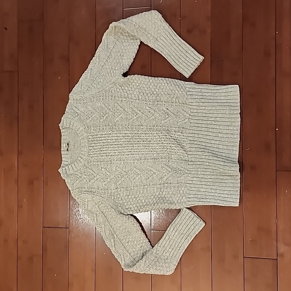 GAP Cable Knit Sweater Grey Large